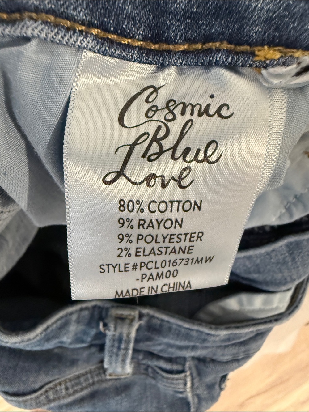 Cosmic Blue Love Distressed Skinny Jeans Women’s Size 28 Medium Wash Denim - Picture 8 of 9